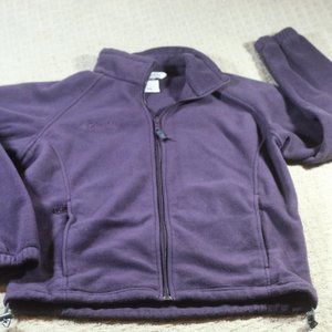 Columbia Size M Eggplant Fleece Jacket